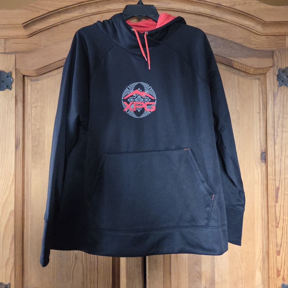 Women's Black Hoodie Cabela's XPG Logo Tech 4MOST Water Repellent Wicking $60